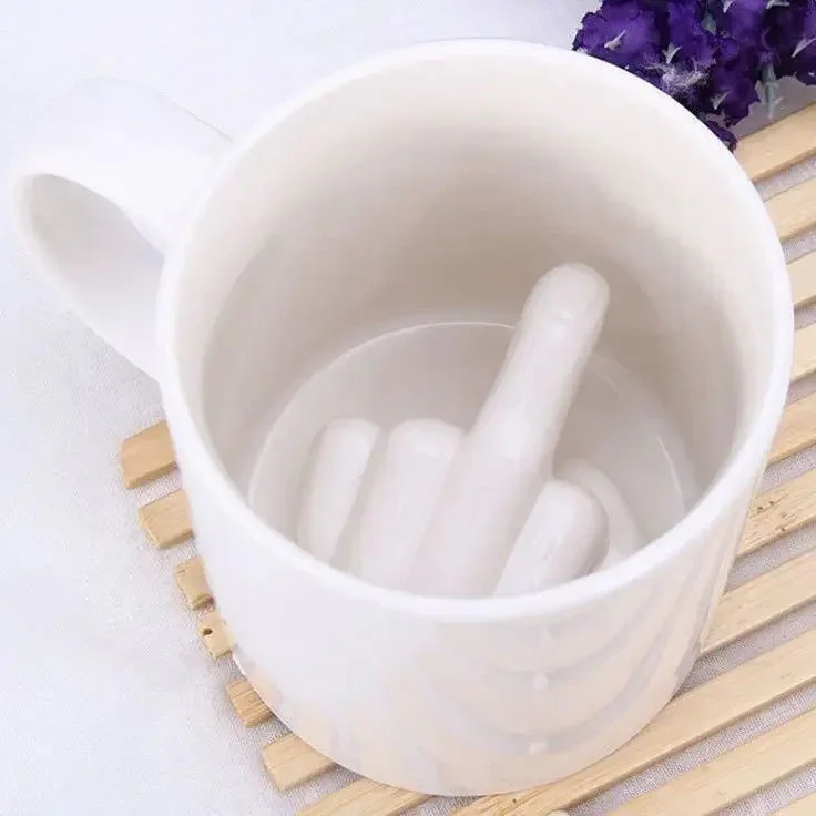 Middle Finger Ceramic Mug - Image 2