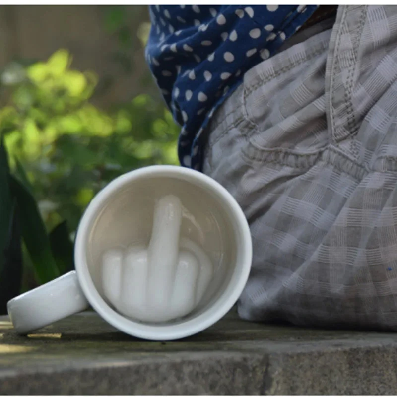 Middle Finger Ceramic Mug - Image 7
