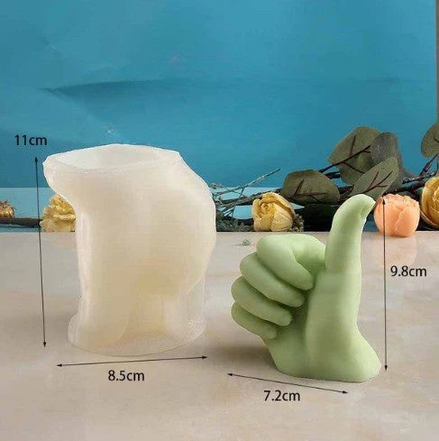 Middle Finger Hand Gestures Artsy Candle DIY Molds - Image 14