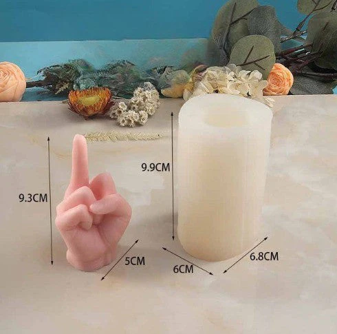 Middle Finger Hand Gestures Artsy Candle DIY Molds - Image 8