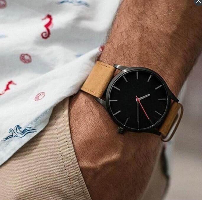 Military Leather Business Style Watch for Men - Image 3