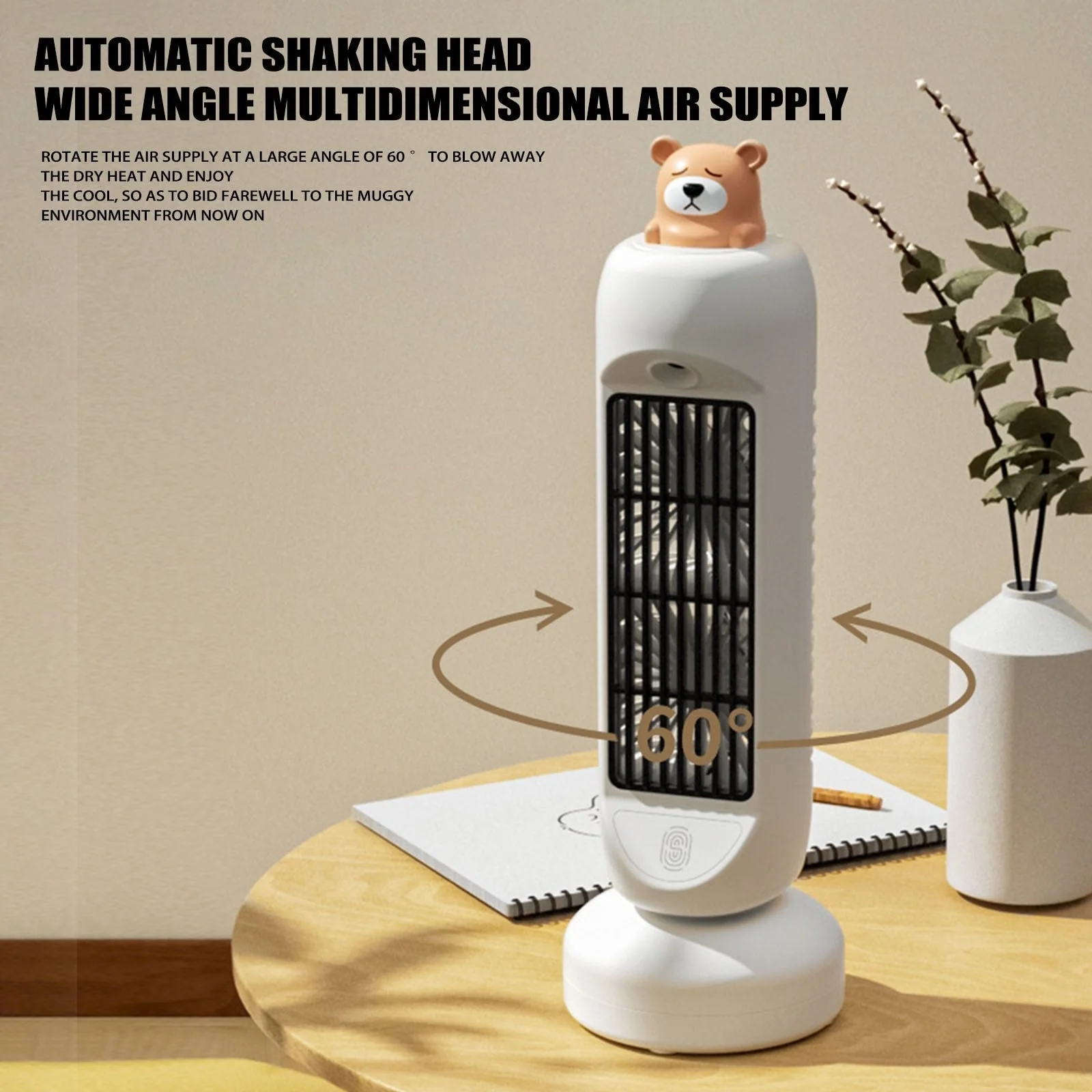 Mini Bear Air Cooler Humidifier Fan - Image 7