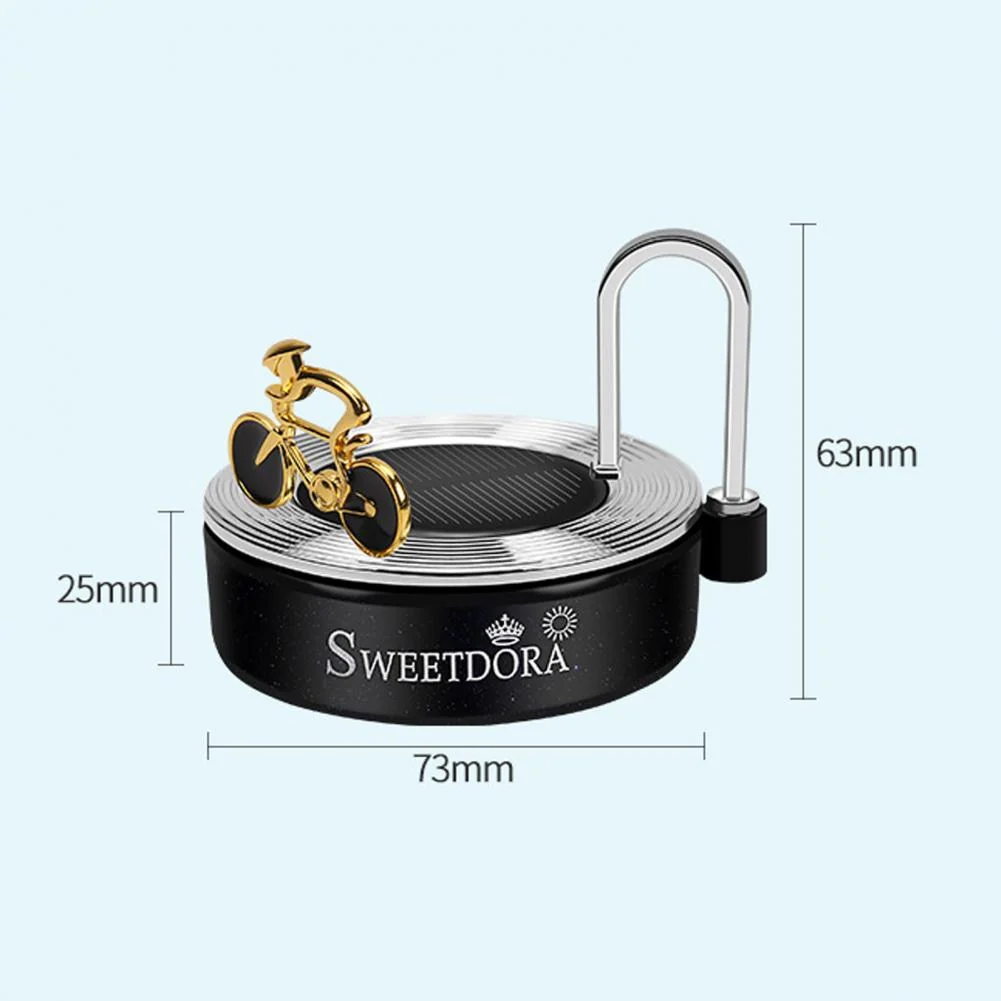 Mini Bicycle Car Solar Power Aromatherapy Decor - Image 5