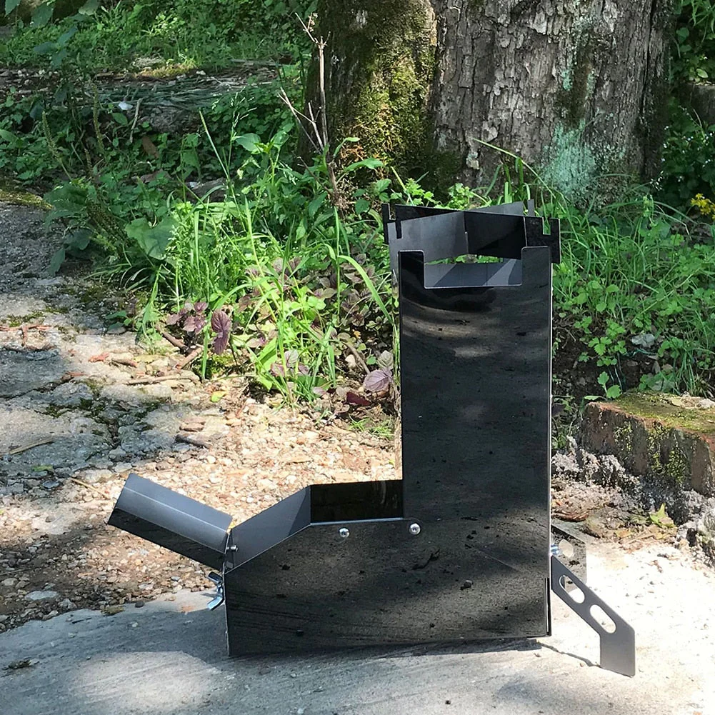 Mini Camping Outdoor Rocket Stove - Image 2