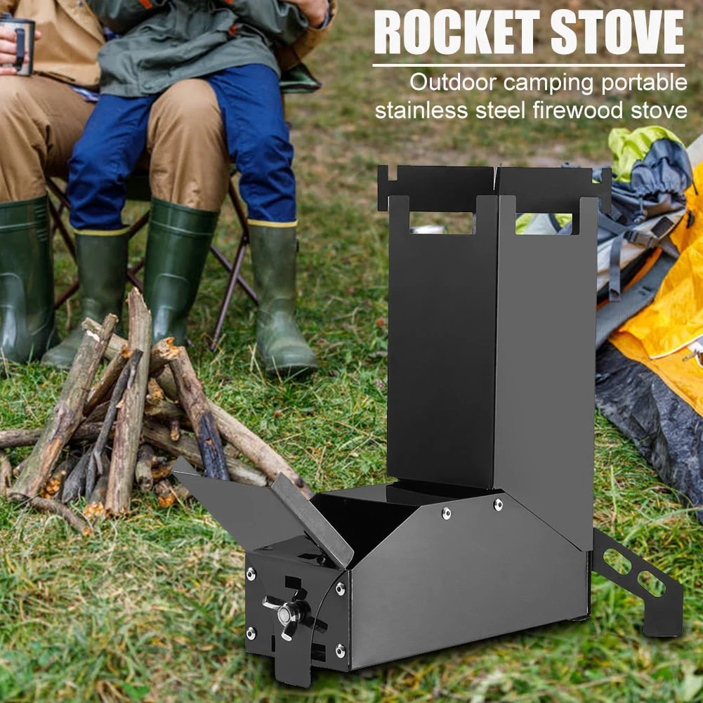 Mini Camping Outdoor Rocket Stove - Image 4
