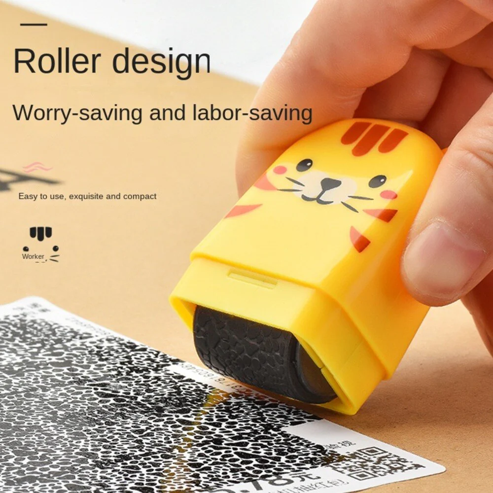 Mini Cartoon ID Protection Roller Stamp - Image 2