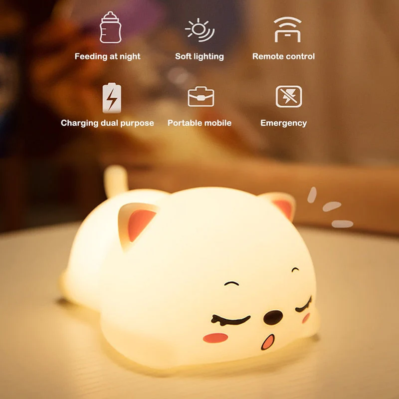 Mini Cat LED Touch Sensor Night Lamp - Image 3