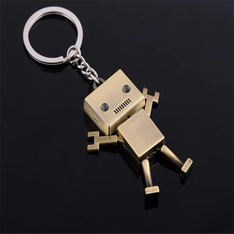 Mini Confused Robot Keychain - Image 2