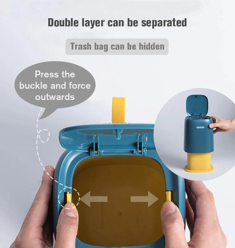 Mini Desktop Portable Trash Can - Image 7