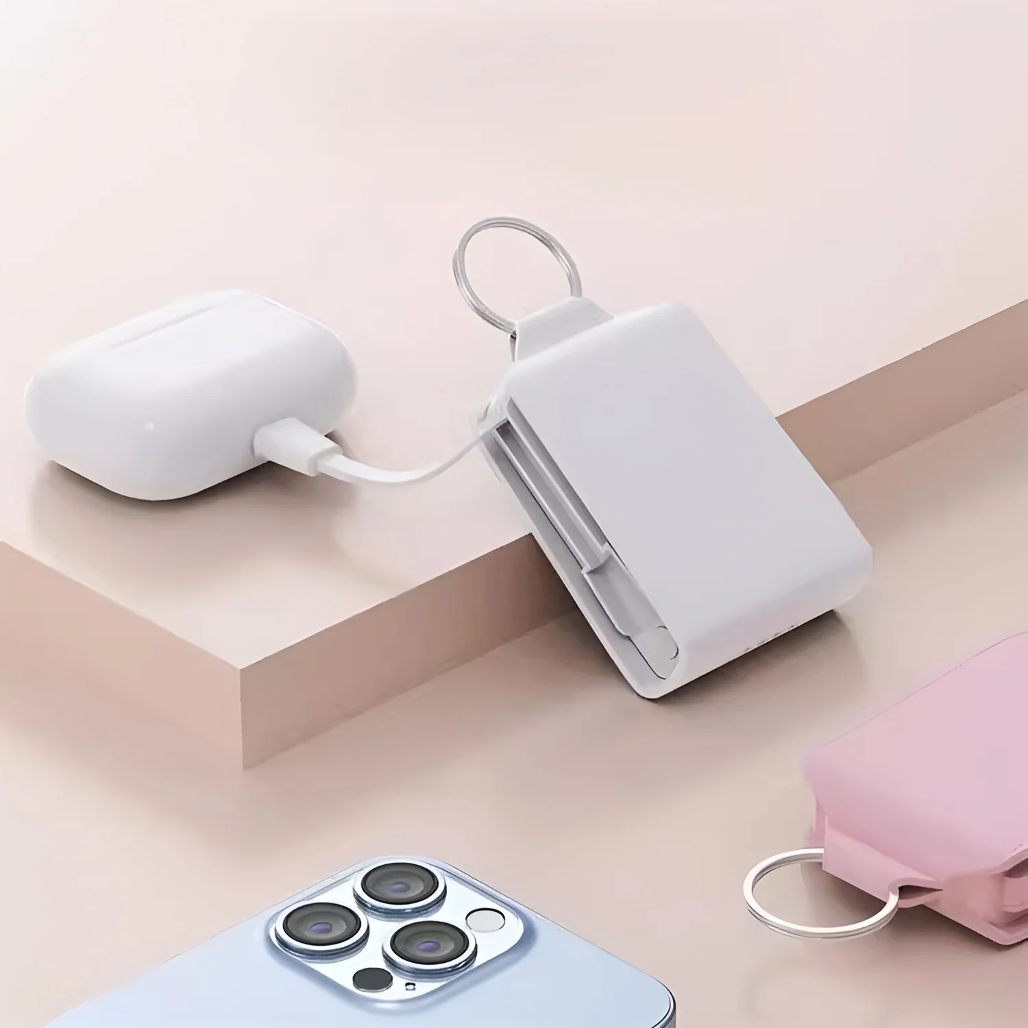Mini Emergency Portable Power Bank Keychain - Image 2