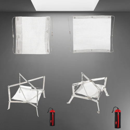 Mini Flame Foldable Stainless Steel Fire Rack - Image 2