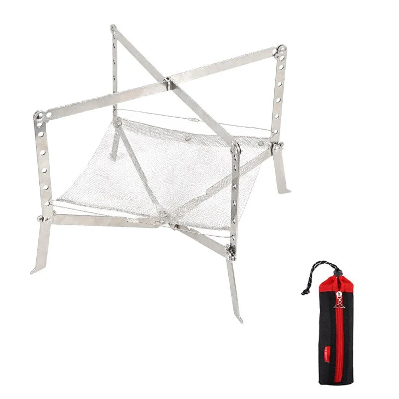 Mini Flame Foldable Stainless Steel Fire Rack - Image 5