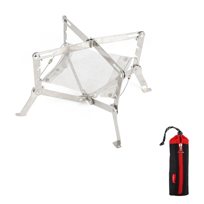 Mini Flame Foldable Stainless Steel Fire Rack - Image 6