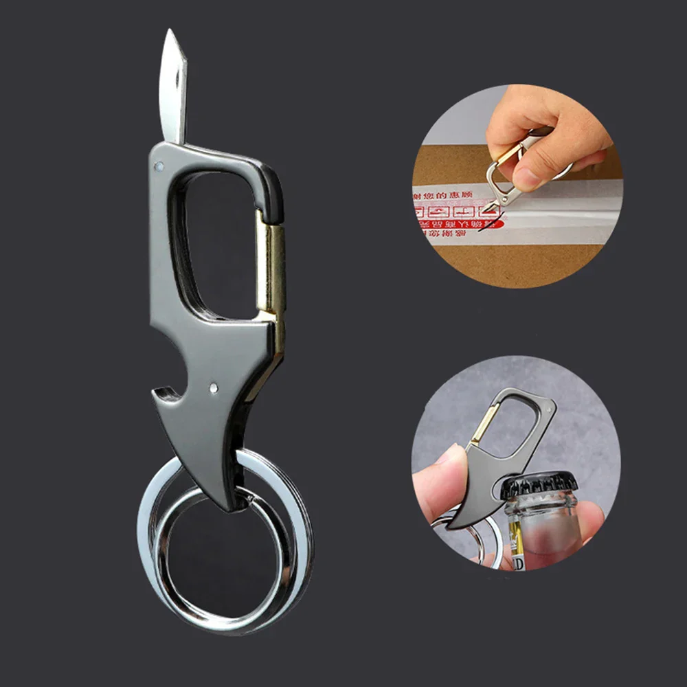 Mini Foldable Bottle Opener Keychain Knife - Image 4