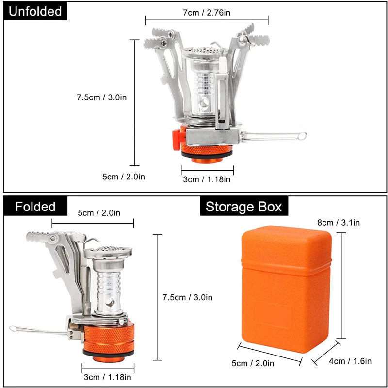 Mini Foldable Outdoor Camping Gas Stove - Image 7