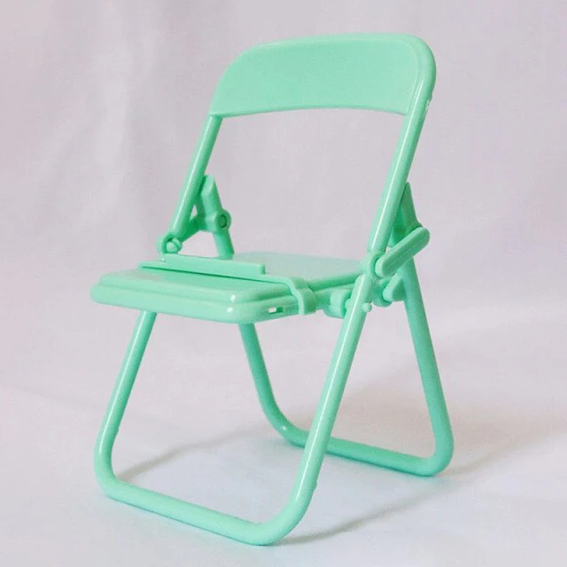 Mini Folding Chair Creative Phone Holder - Image 5