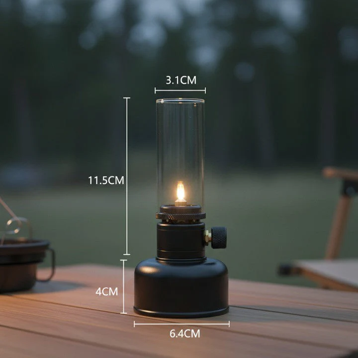 Mini Gas Flame Torch Table Lamp - Image 5