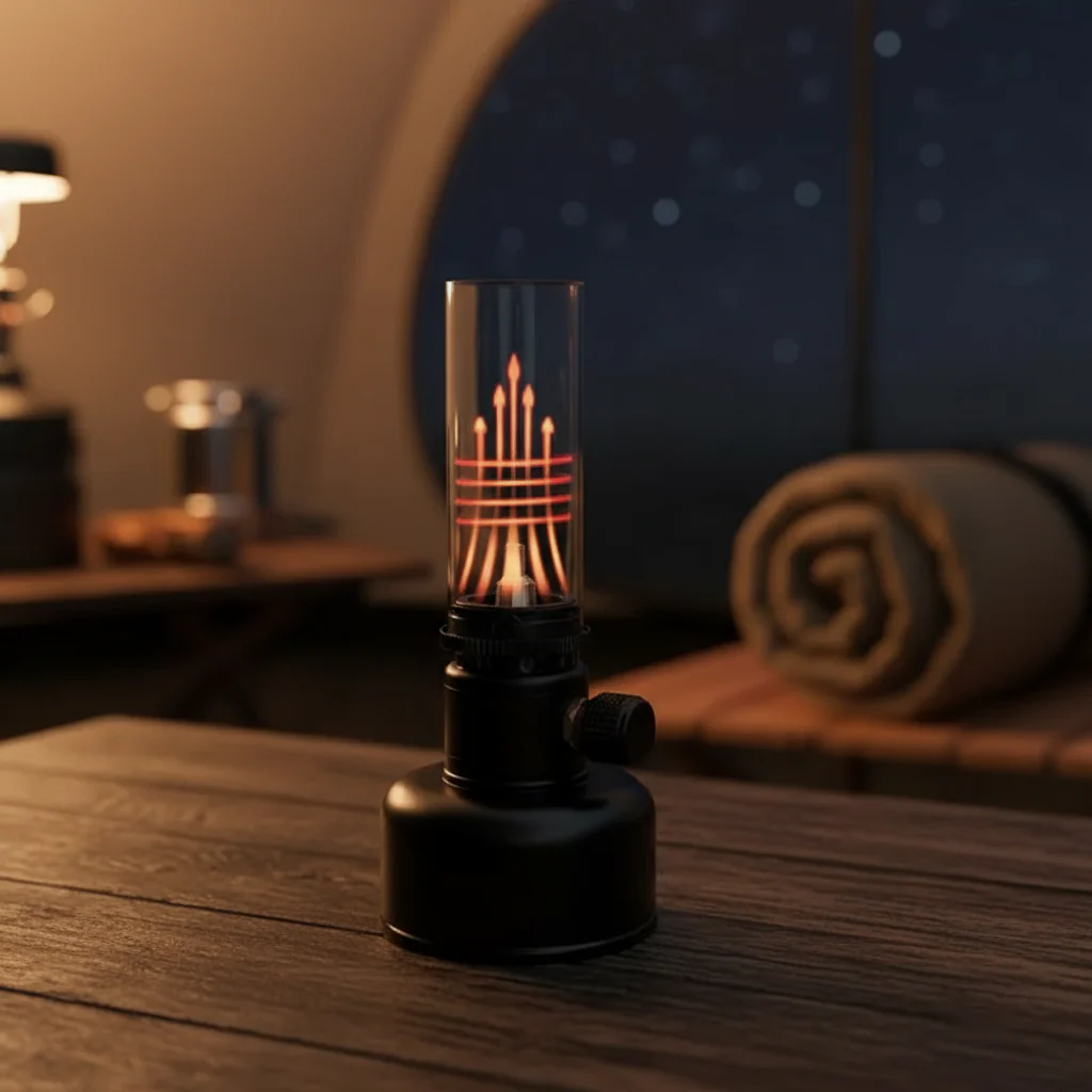 Mini Gas Flame Torch Table Lamp - Image 7