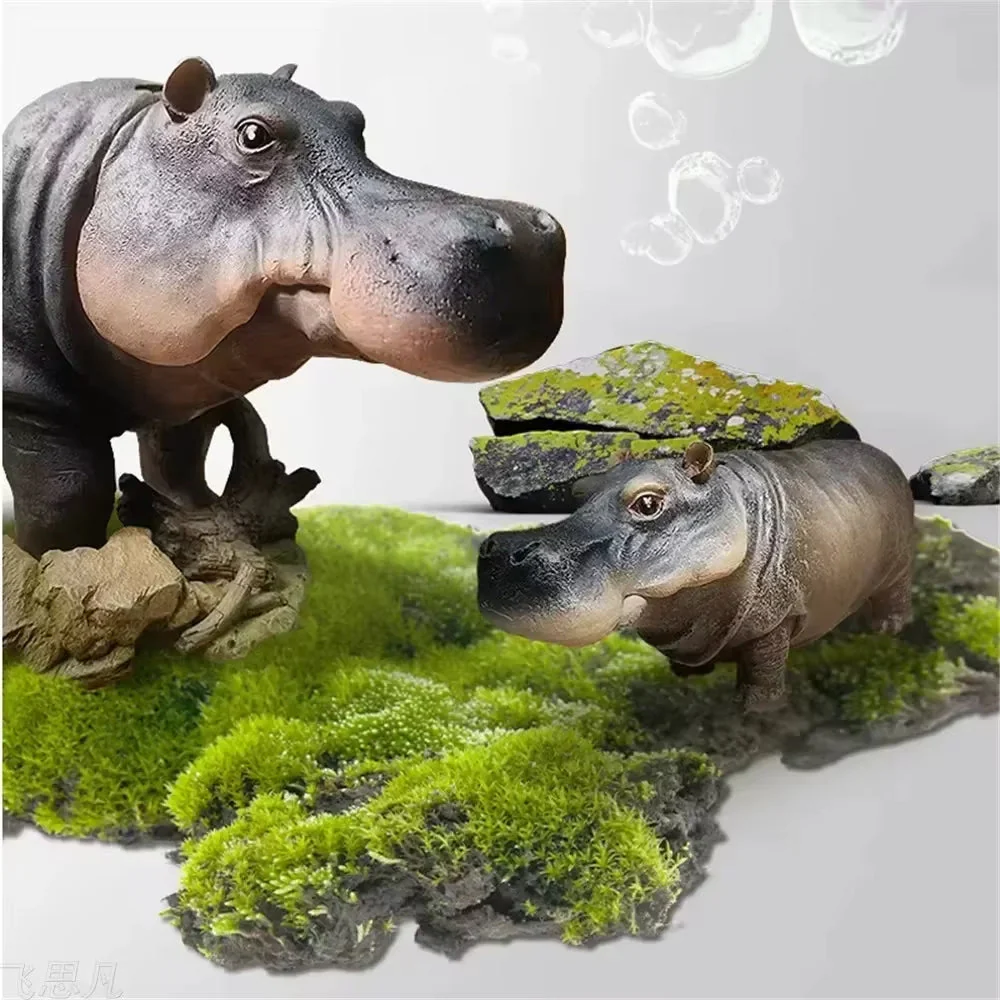 Mini Hippo Decorative Fish Tank Air Bubbler - Image 2