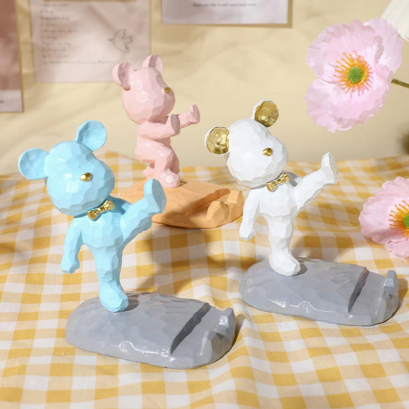 Mini Karate Bear Phone Stand - Image 2