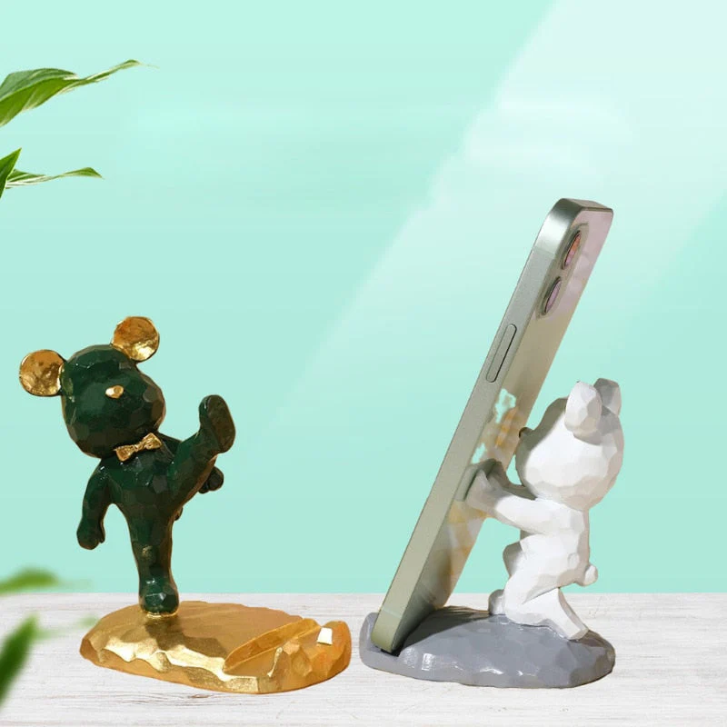 Mini Karate Bear Phone Stand - Image 3