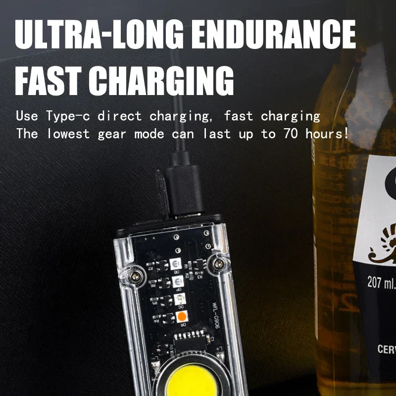 Mini Keychain Safe Glow Emergency Flashlight - Image 2