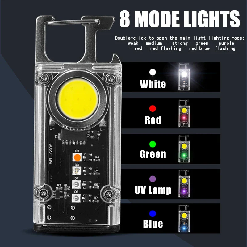 Mini Keychain Safe Glow Emergency Flashlight - Image 5