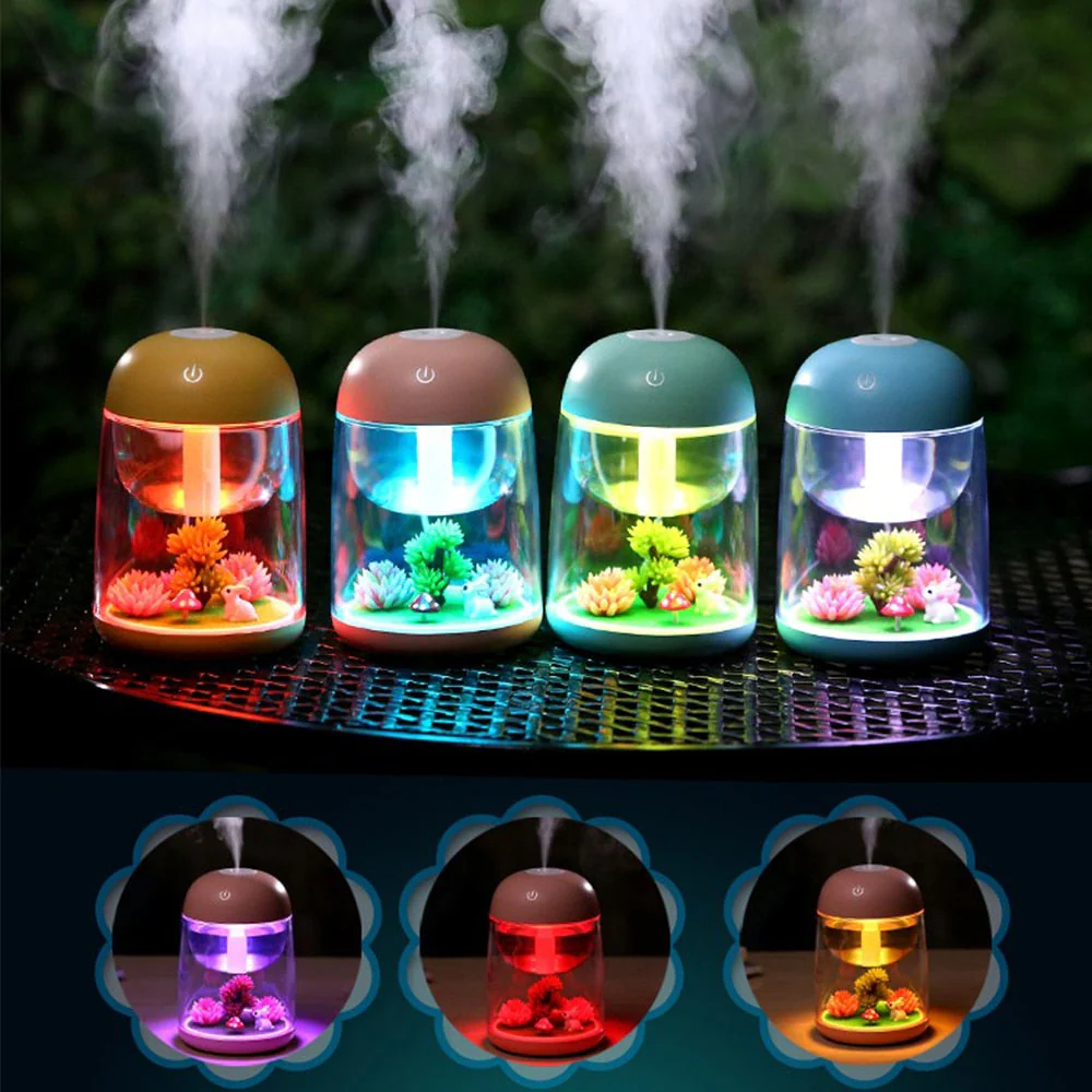 Mini LED Mist Forest Transparent Humidifier - Image 3