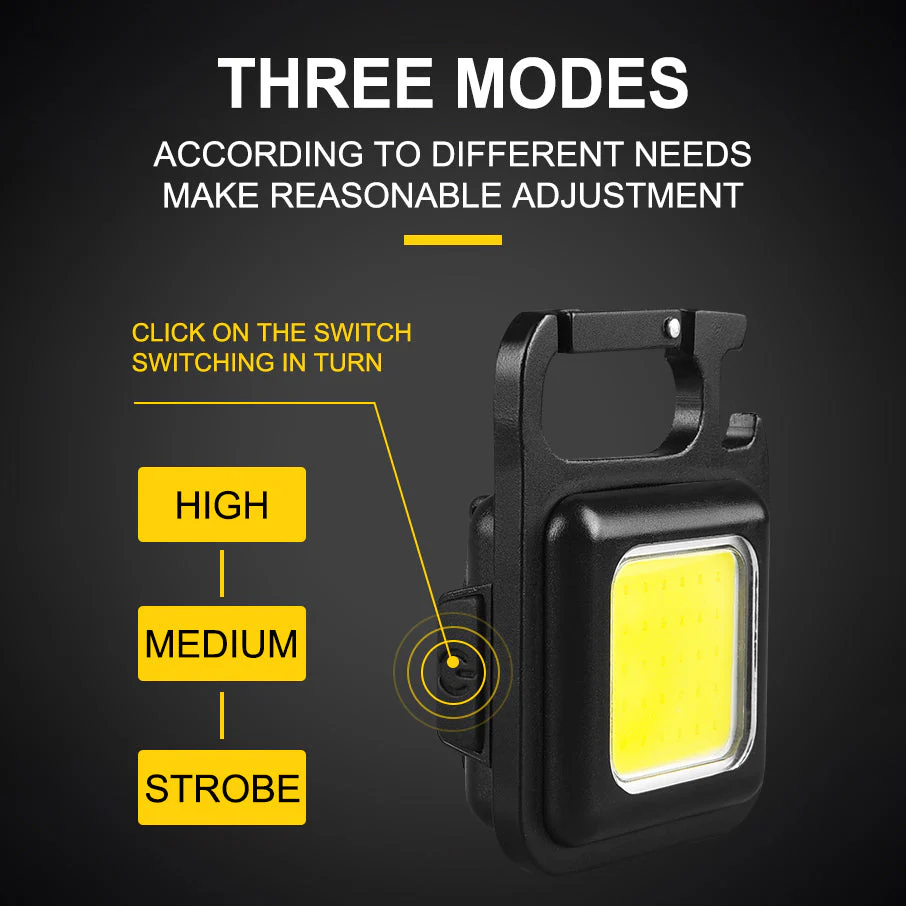 Mini Magnetic Pocket Keychain Flashlight - Image 9