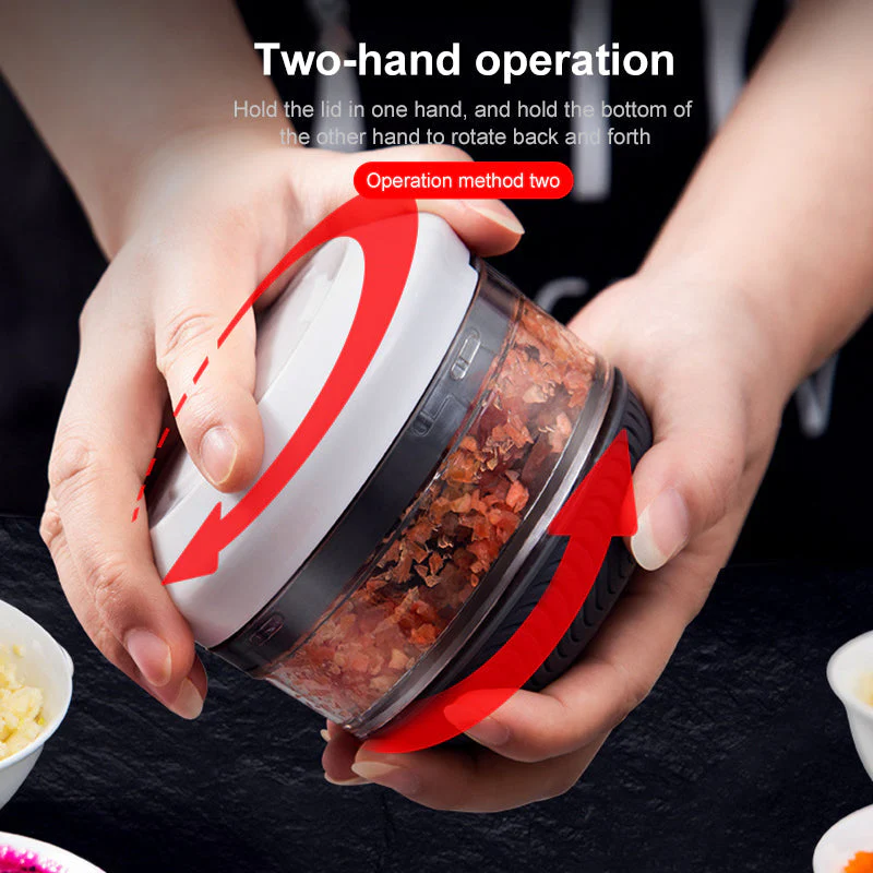 Mini Manual Vegetable Food Chopper - Image 4