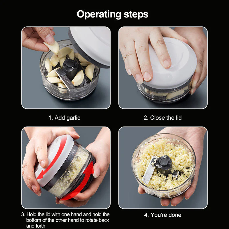 Mini Manual Vegetable Food Chopper - Image 8