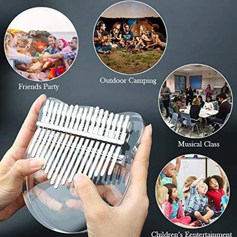 Mini Musical 17 Key Acrylic Thumb Piano - Image 4