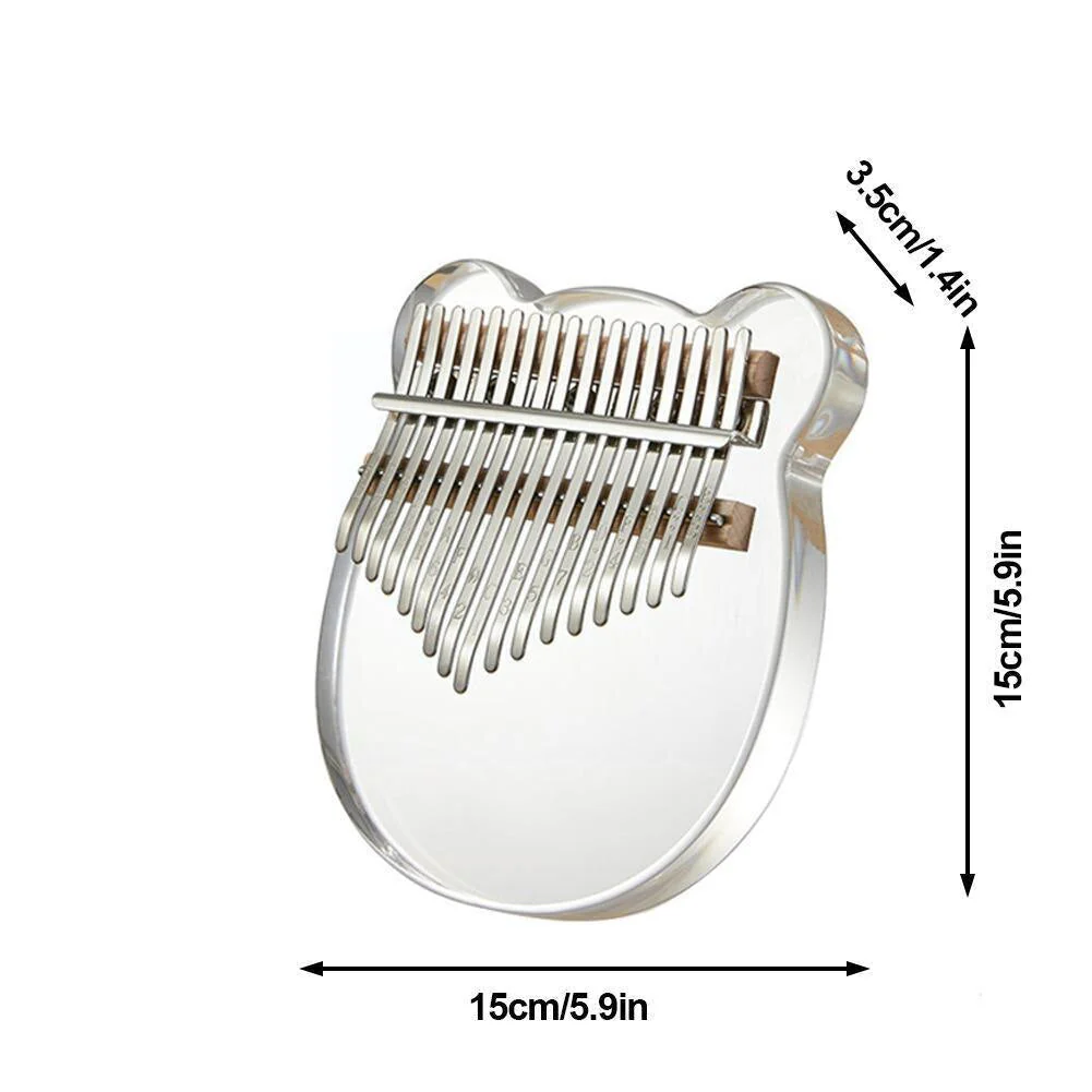 Mini Musical 17 Key Acrylic Thumb Piano - Image 7