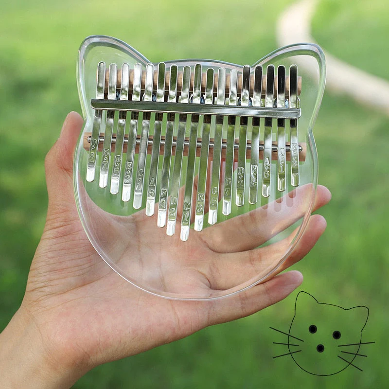 Mini Musical 17 Key Acrylic Thumb Piano - Image 8