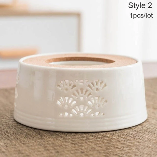 Mini Portable Ceramic Candle Teapot Warmer - Image 16