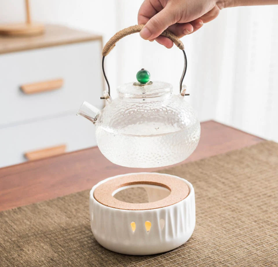 Mini Portable Ceramic Candle Teapot Warmer - Image 8