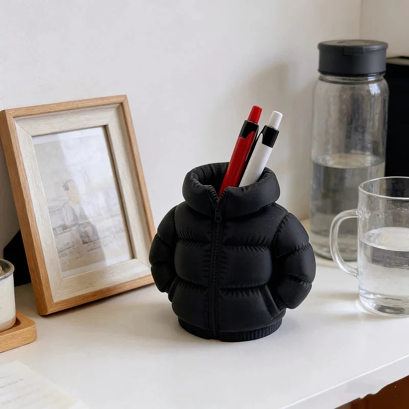 Mini Puffer Jacket Pen Holder - Image 2