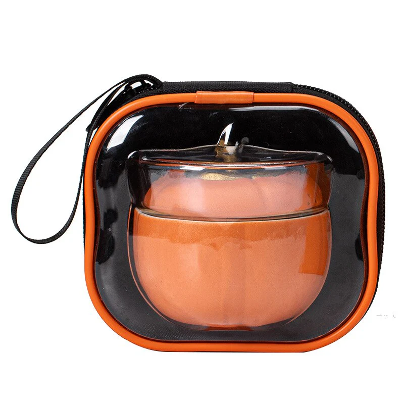 Mini Pumpkin Ceramic Teapot Set - Image 6