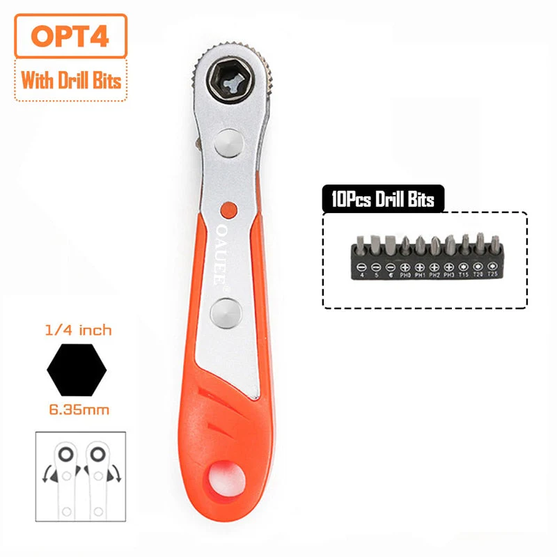 Mini Quick Hexagon Ratchet Wrench Tool - Image 9