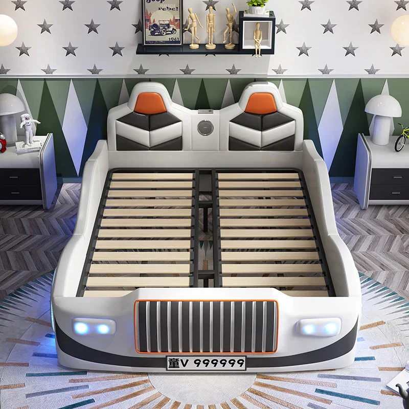 Mini Racer LED Luxury Car Kids Bed - Image 2