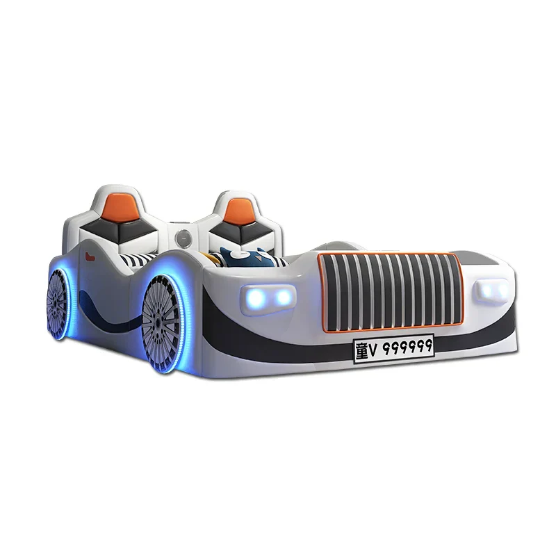 Mini Racer LED Luxury Car Kids Bed - Image 4