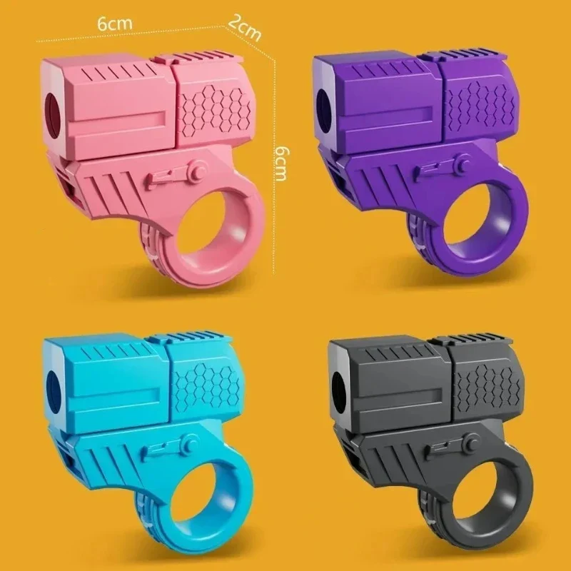 Mini Shell Launcher EDC Finger Ring Toy Gun - Image 2