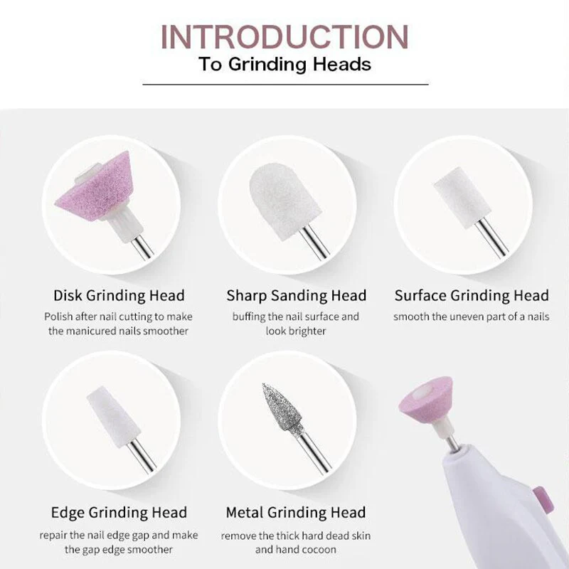 Mini Simple Electric Nail Care Kit - Image 7