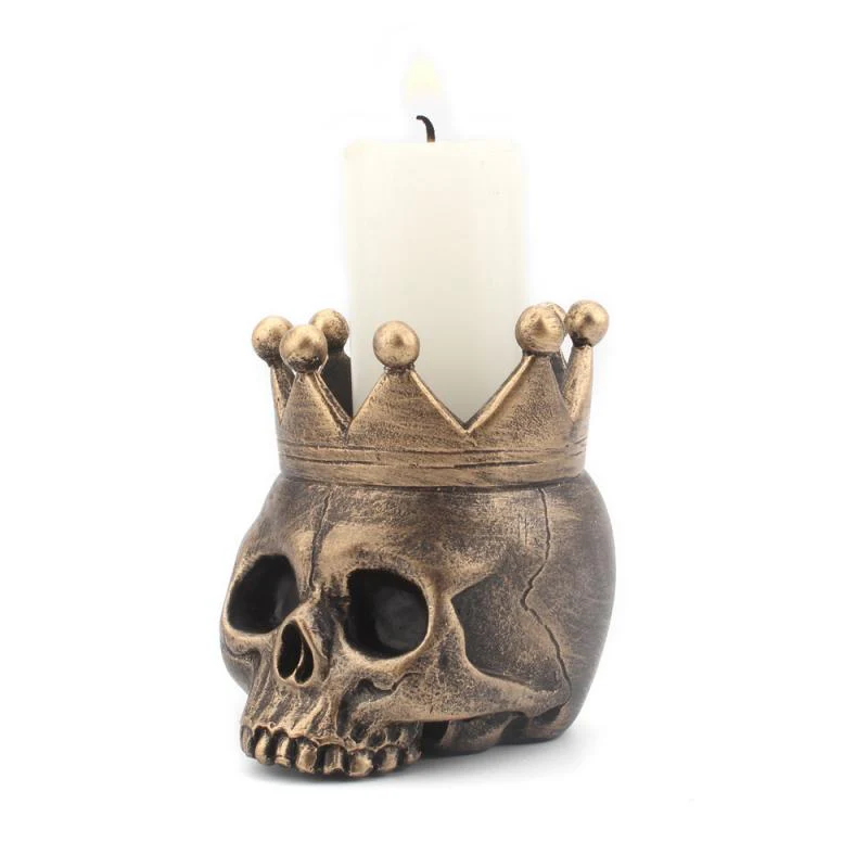 Mini Skull Head Candle Holder Mold - Image 8