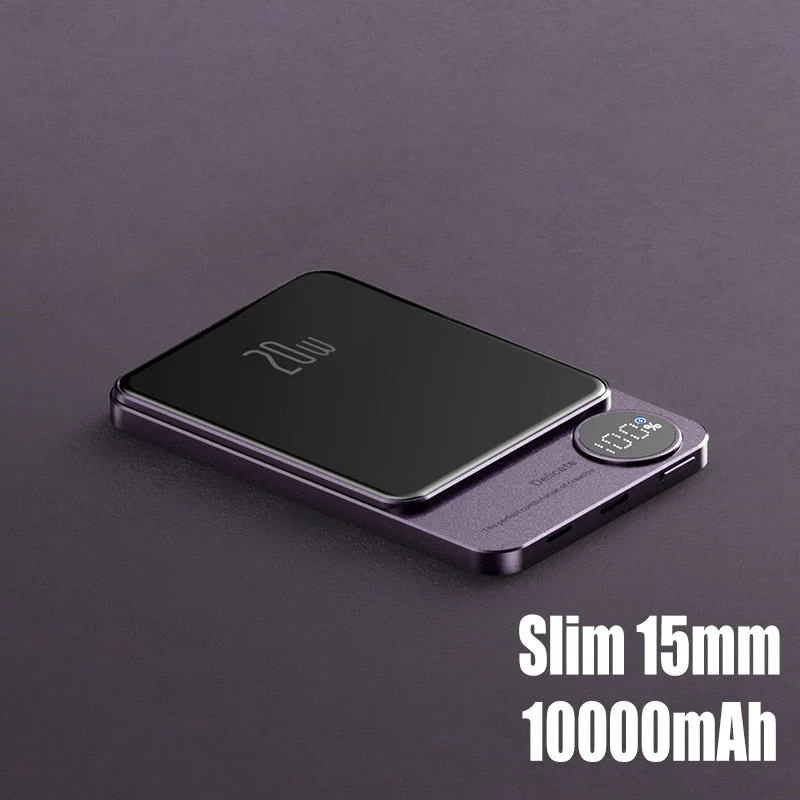 Mini Slim Magnetic Magsafe Wireless Charger Powerbank - Image 2