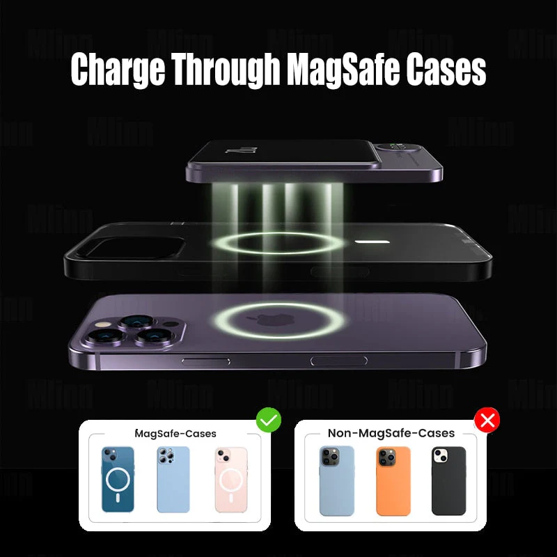 Mini Slim Magnetic Magsafe Wireless Charger Powerbank - Image 7
