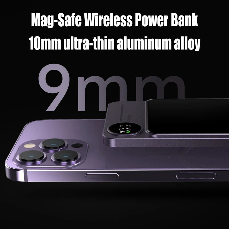 Mini Slim Magnetic Magsafe Wireless Charger Powerbank - Image 9