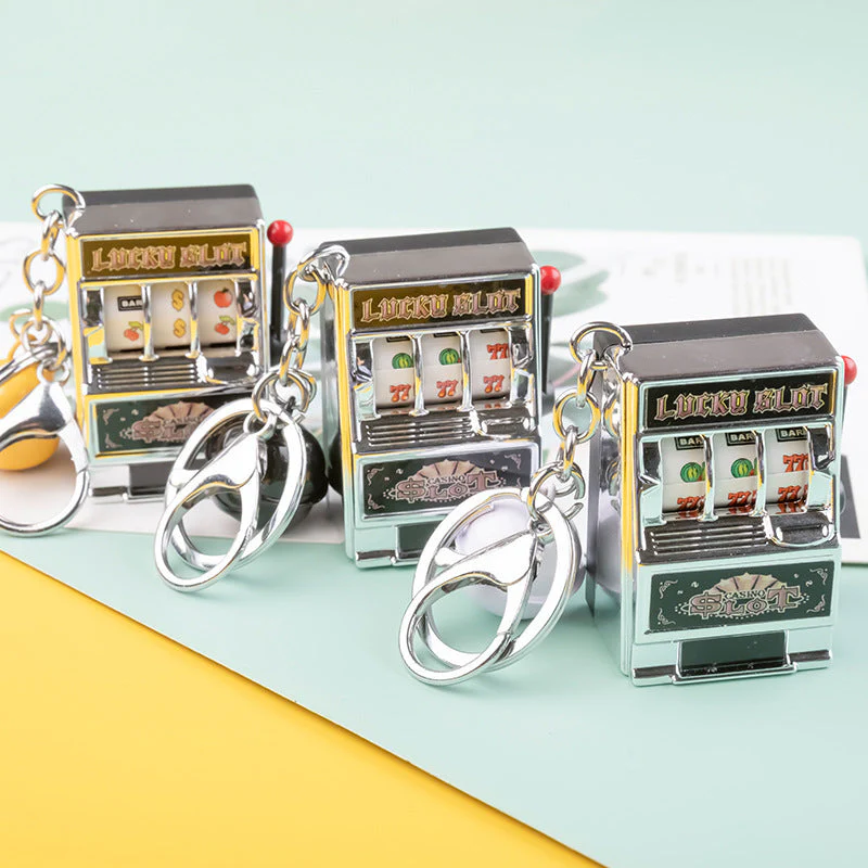 Mini Slot Machine Anti Stress Toy Keychain - Image 2