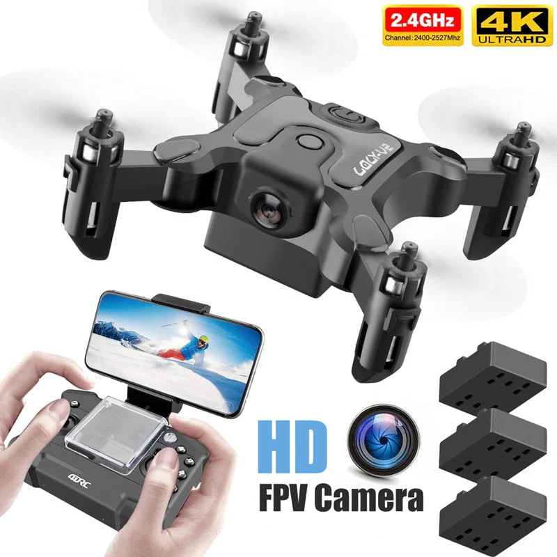 Mini Smart Foldable RC HD FPV Drone - Image 7