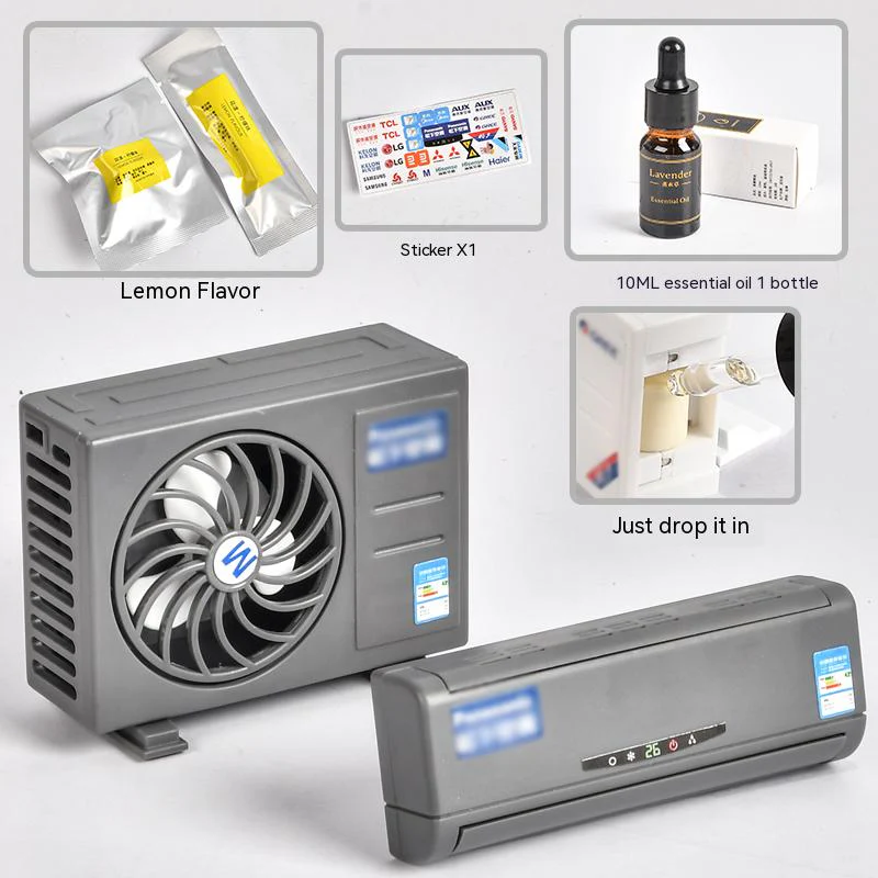 Mini Solar AC Car Aromatherapy Decor - Image 13